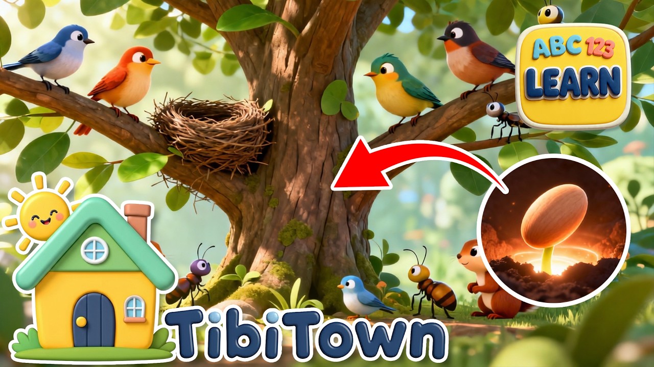 From Tiny Seed to Big Tree in TibiTown Park | Science for Kids 🔬🌱🌳