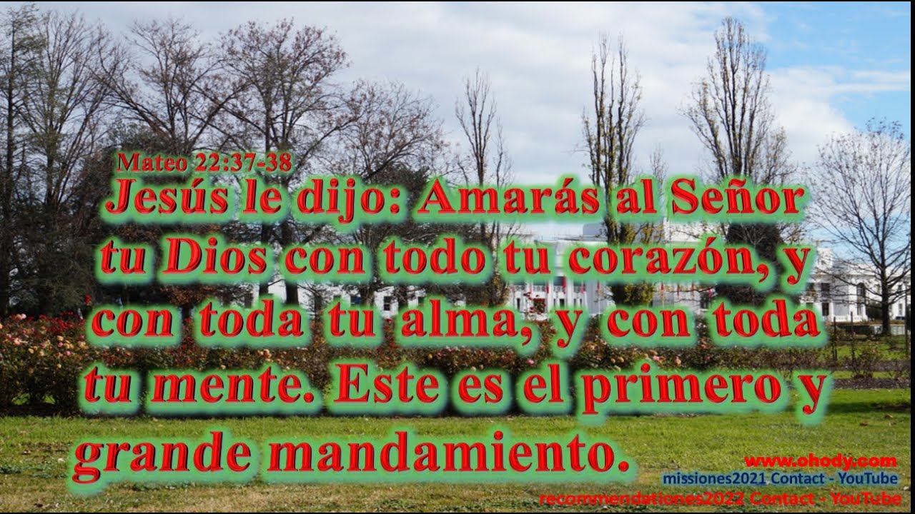 Mateo 22:37-38 con música instrumental - Español