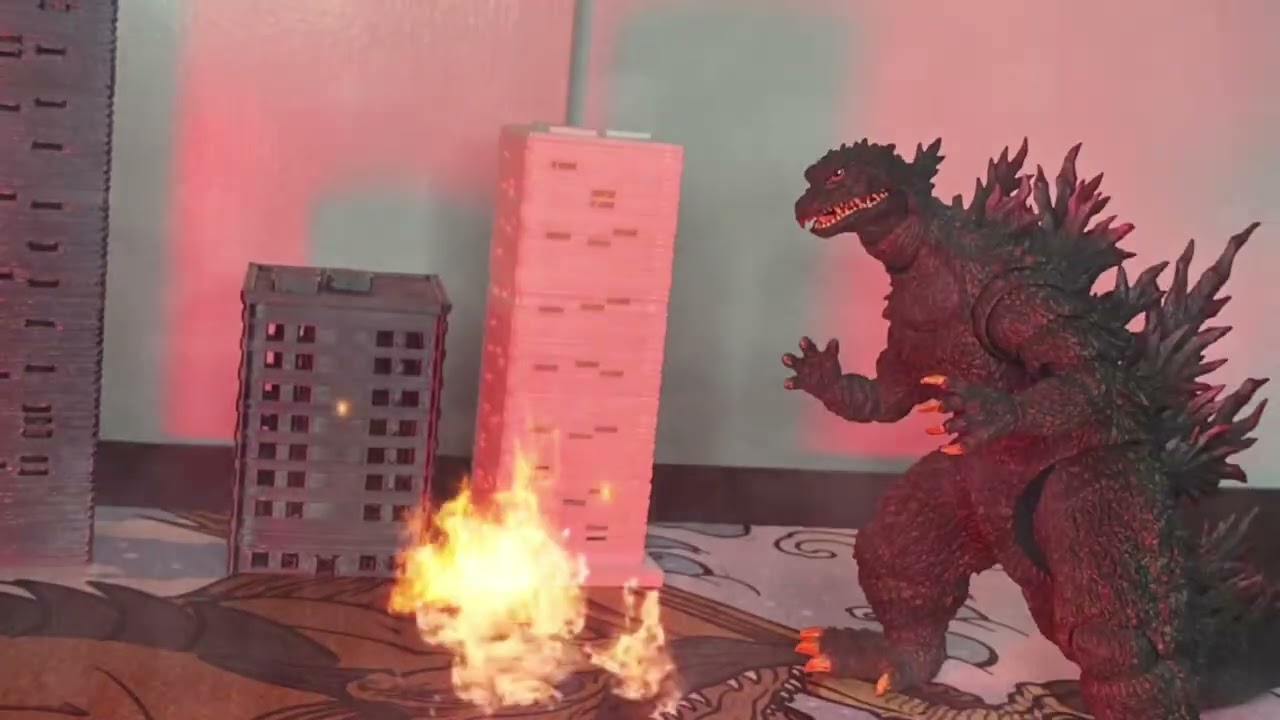 Godzilla 2000 animation test(WITH SOUND AND VFX)