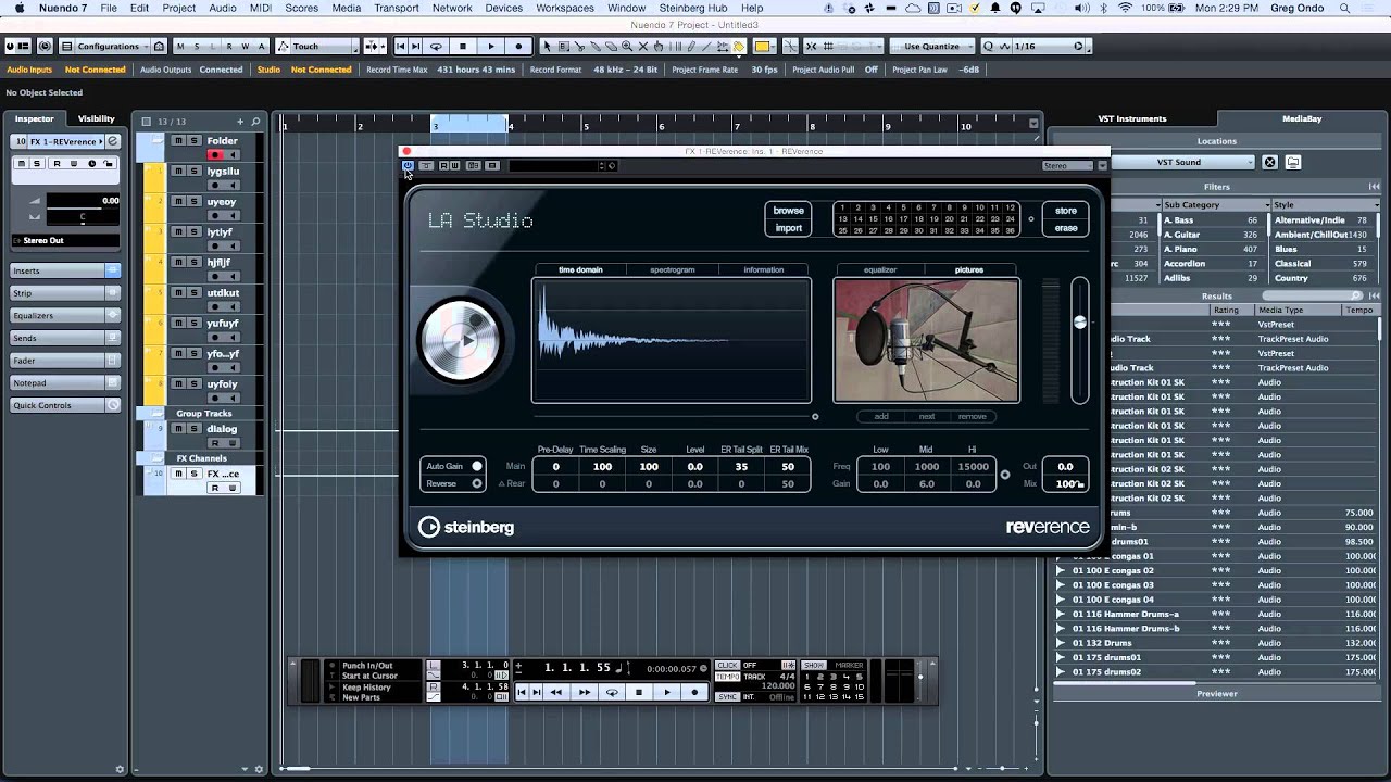 Nuendo 7 Starting a Project