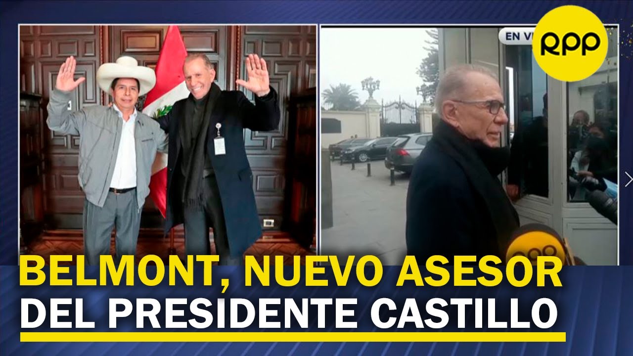 Ricardo Belmont es ahora asesor del presidente Pedro Castillo