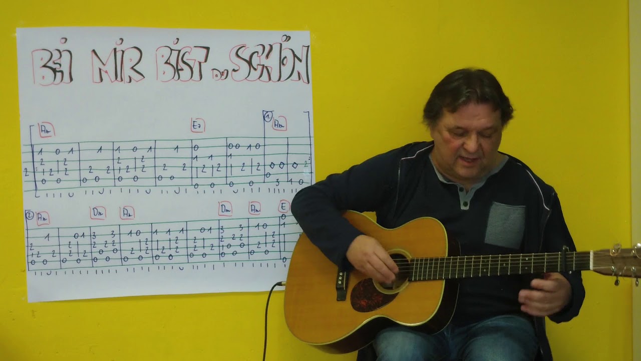 Fingerstyle Guitar Lesson # 237: BEI MIR BIST DU SCHÖN (Jiddish Song)
