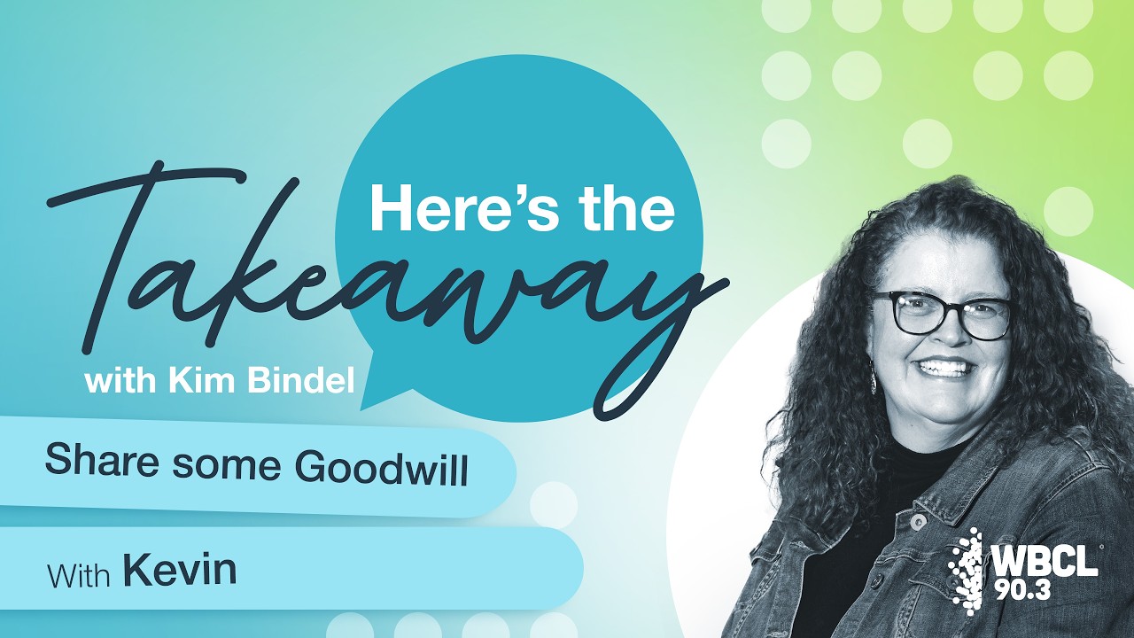 Kim connects with President and CEO of Goodwill Industries of Northeast Indiana, Kevin Morse.