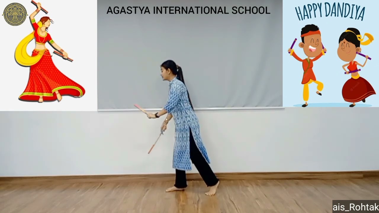 Easy way to learn dance steps of Dandiya - Lesson 1| Navratri| Children's