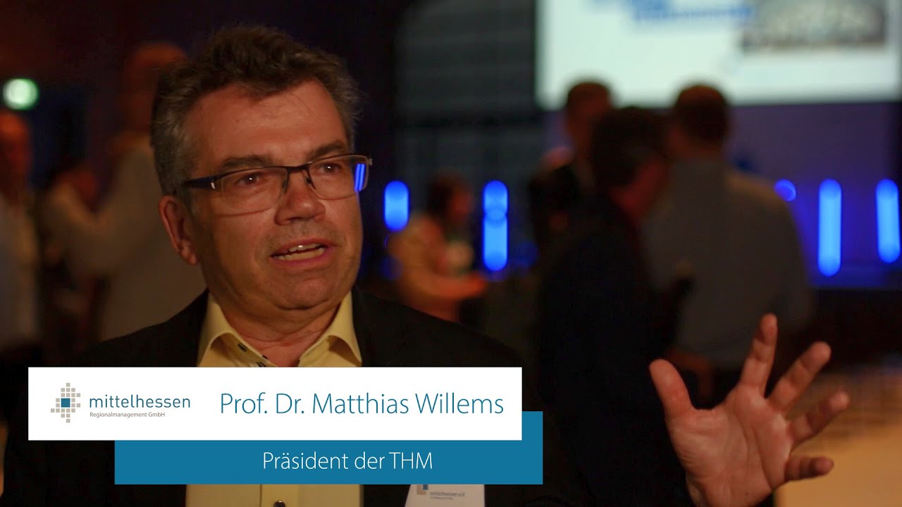 #ZUSAMMENGEWACHSEN THM-Pr&auml;sident Prof. Matthias Willems zu 20 Jahren Regionalmanagement Mittelhessen