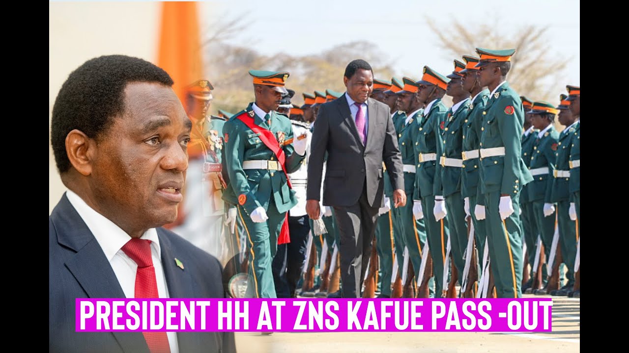 Watch President HH Officiating at the Zambia National Service, Officer Cadets, Commissioning Parade,