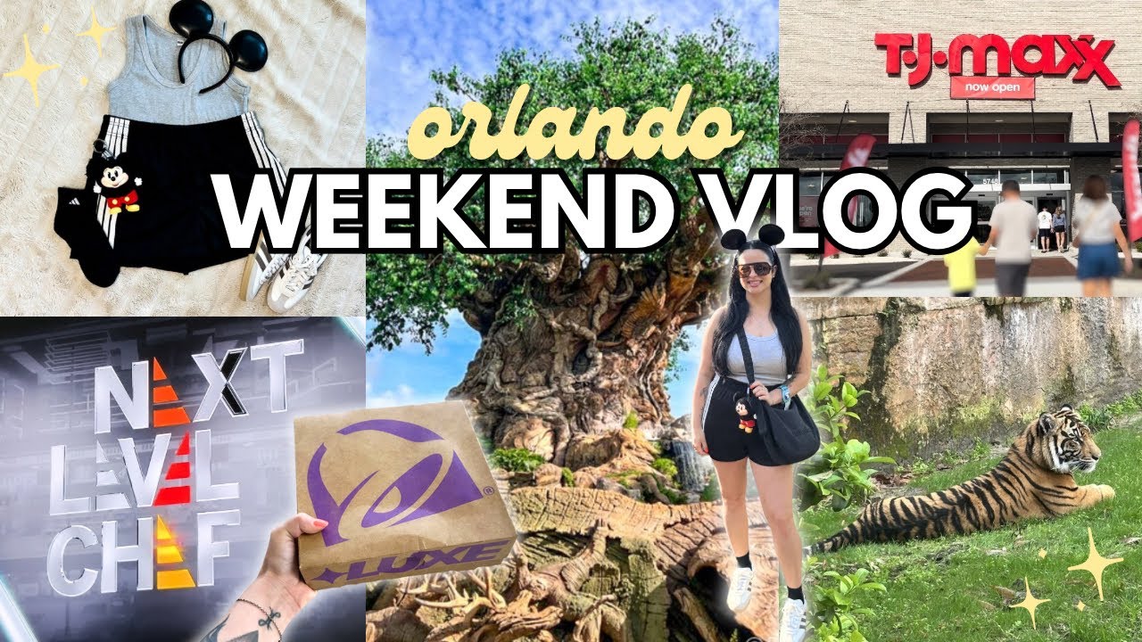 Orlando Weekend Vlog 🦁🌳🛍️ - shopping, relaxing, disney park day, & lunch date ! 
