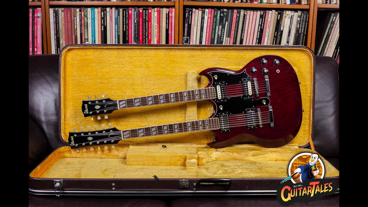 IBANEZ DOUBLE NECK MODEL 2402 CHERRY 1974