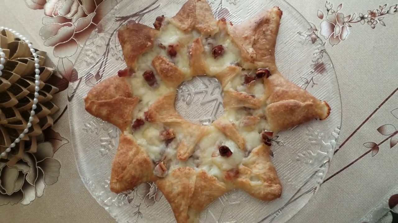 Ghirlanda salata provola e pancetta