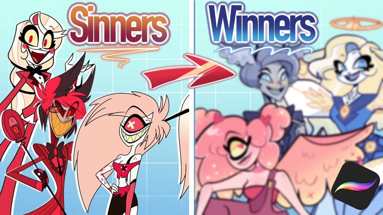 Turning Hazbin Hotel Sinners into Angels (Winners)!