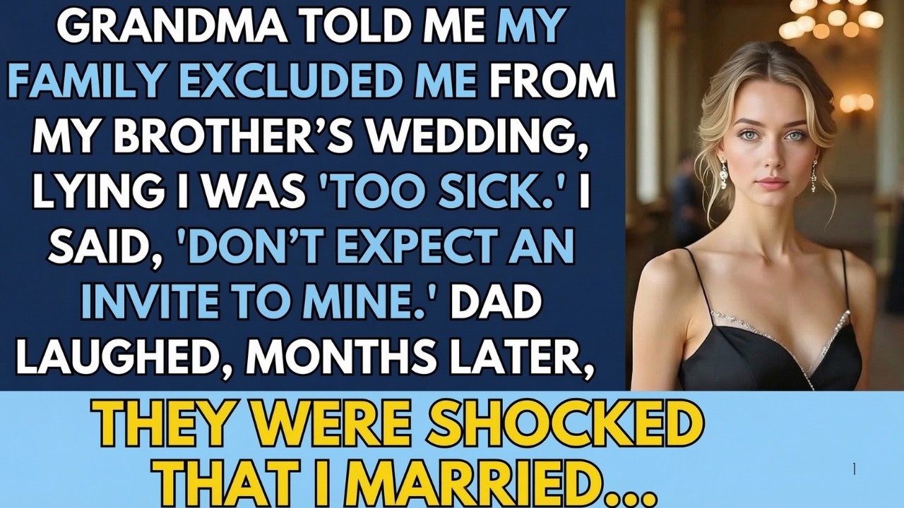 My Family Excluded Me From My Brother’s Wedding, Lying That I Was 'Too Sick' To Attend So I…