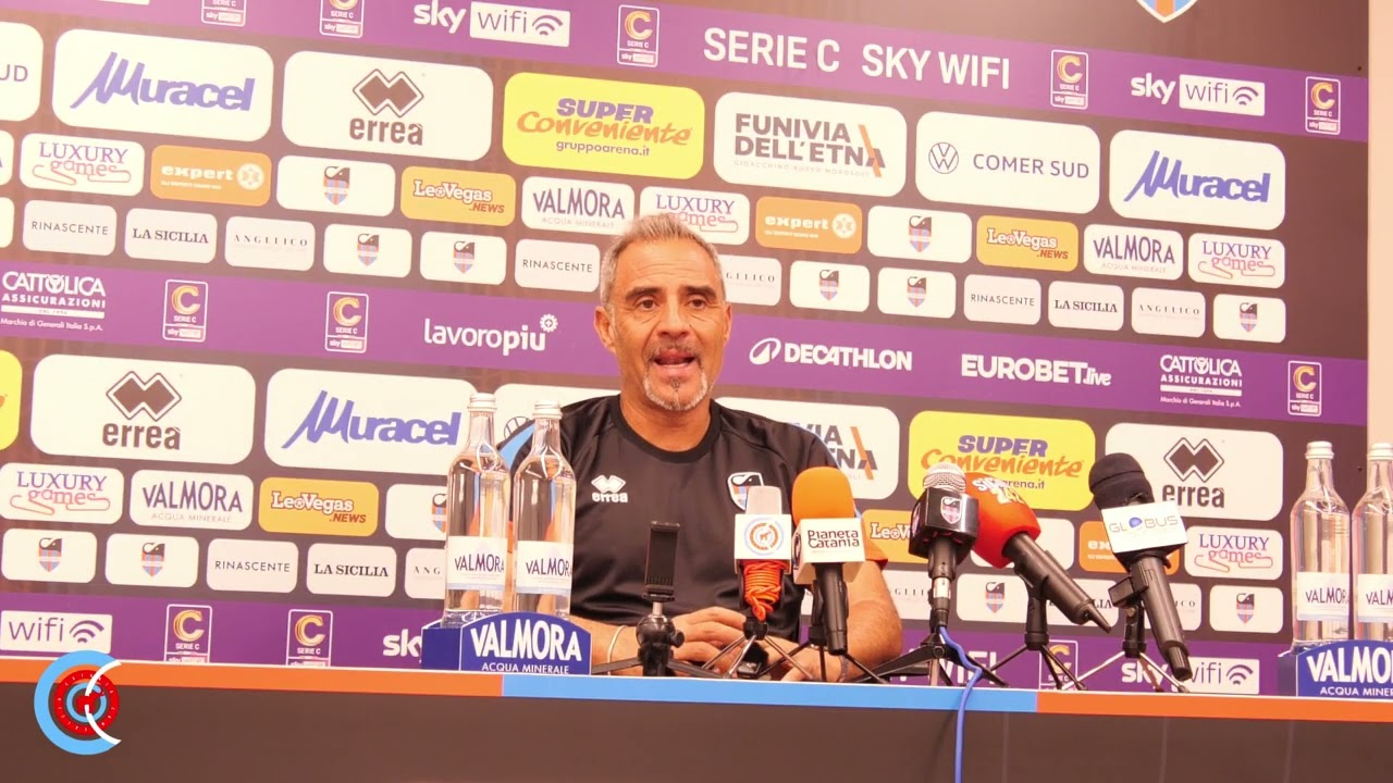 La conferenza pre gara contro il Sorrento 19/09/2025