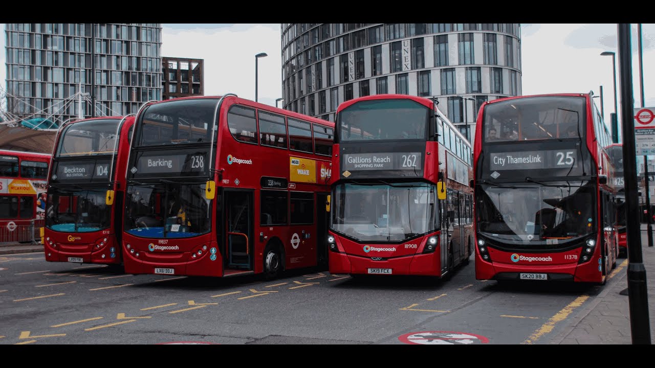 Buses at Stratford Bus Station, 17/02/2024