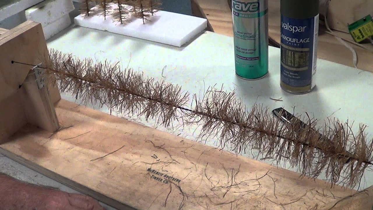 Bottle Brush Tree Making
