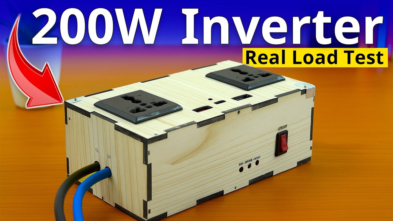 200W Inverter Real Load Test⚡12V DC to AC 220V Inverter 🔥 PCBWay