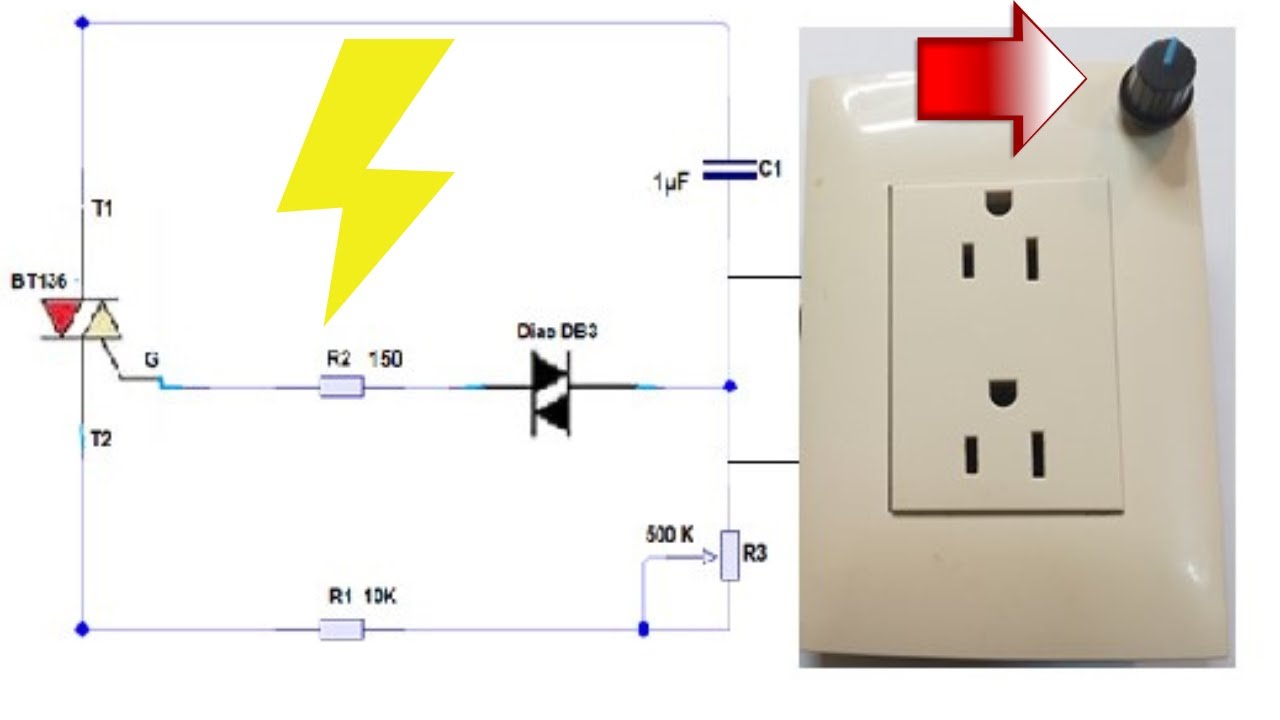 REGULADOR PARA VOLTAJE DE CORRIENTE ALTERNA ⚡ DIMMER