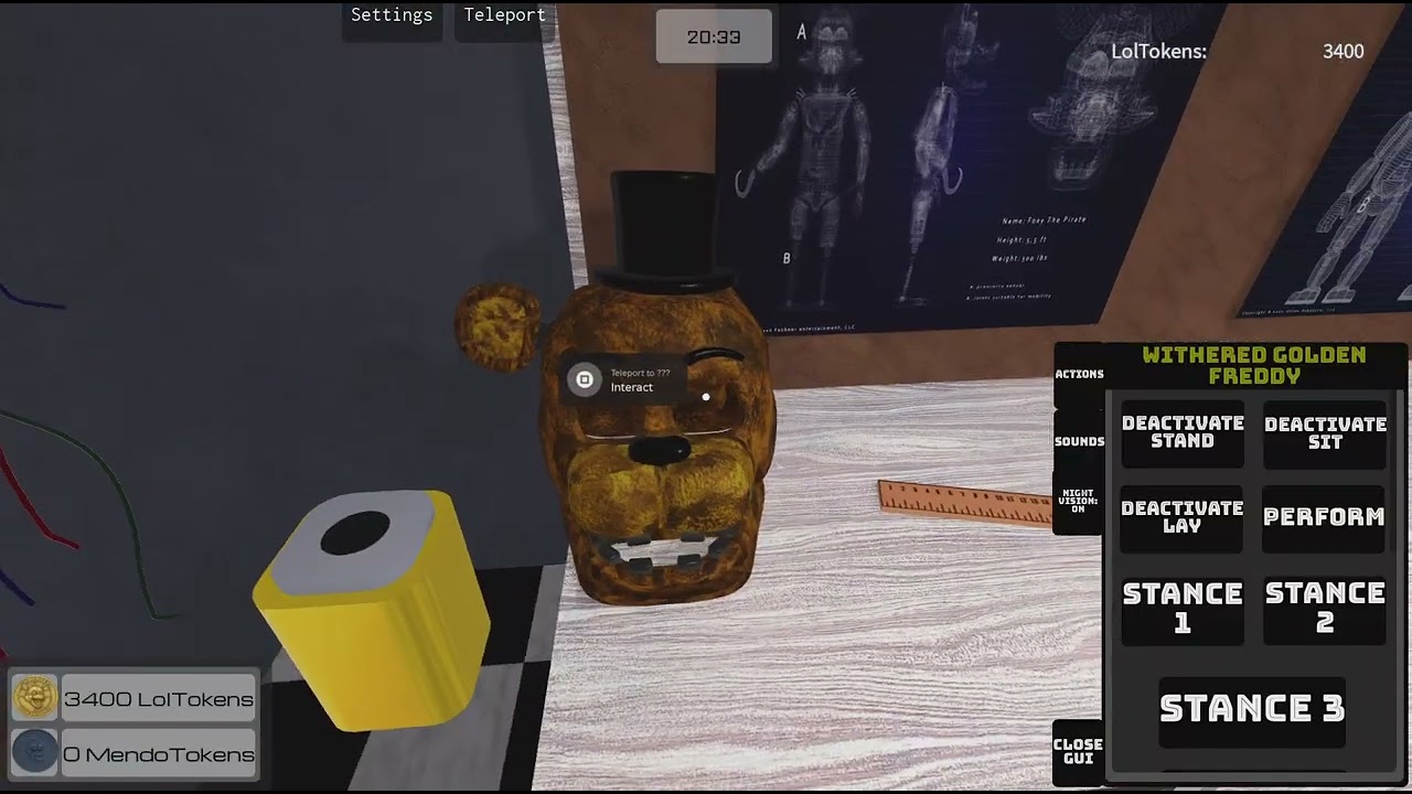 Five Nights at Freddy's roleplay. Soon, I hope.