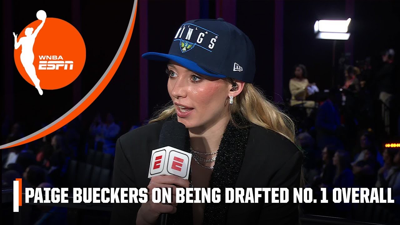 'IT MEANS EVERYTHING' 🙌 - Paige Bueckers reacts to being selected No. 1 overall | WNBA Draft
