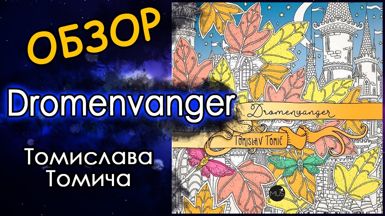 Обзор раскраски Dromenvanger/Земля снов. Томислав Томич/Tomislav Tomic. Раскраска анстистресс.