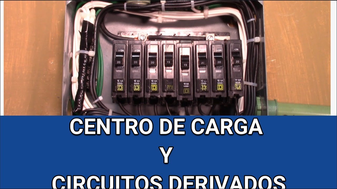 CONEXION DE UN CENTRO DE CARGAS CON LOS CIRCUITOS DERIVADOS