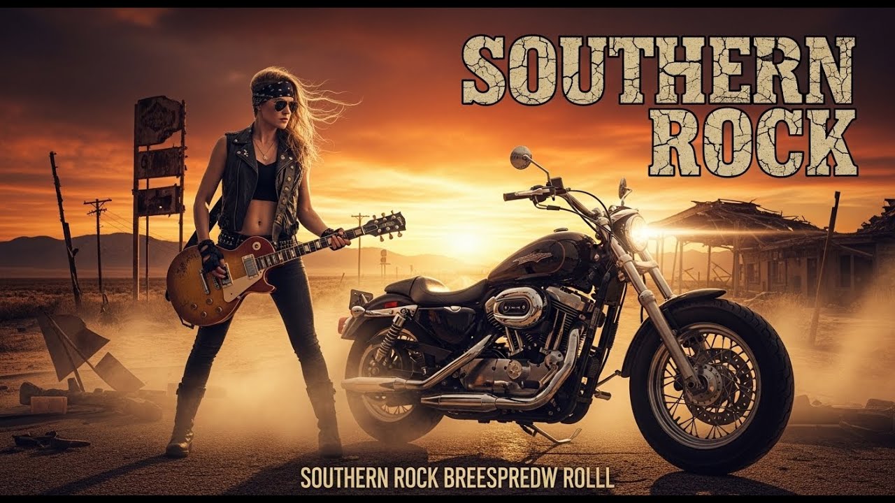 Ride Free With Southern Rock 🎸 Outlaw Biker Rock, Harley Vibes & Open Road Freedom