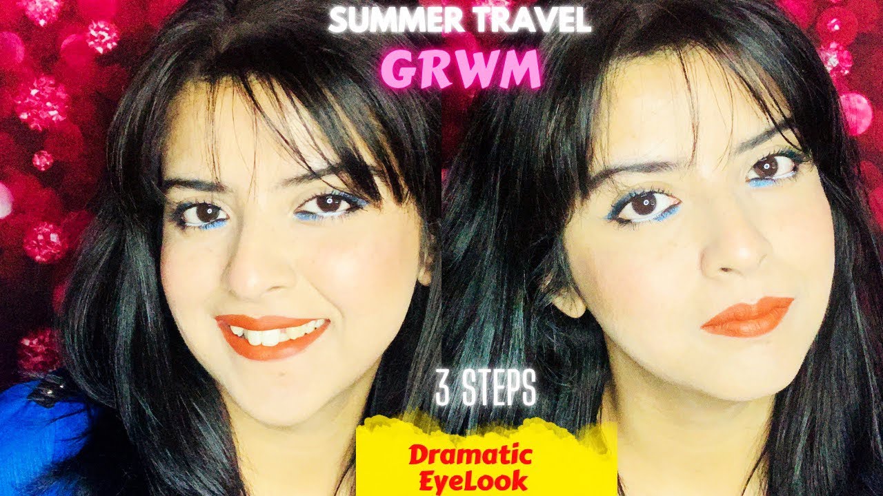 3 Steps EyeLook | Summer GRWM | Sweat proof Travel Makeup using High End Products #bengalivloggerusa
