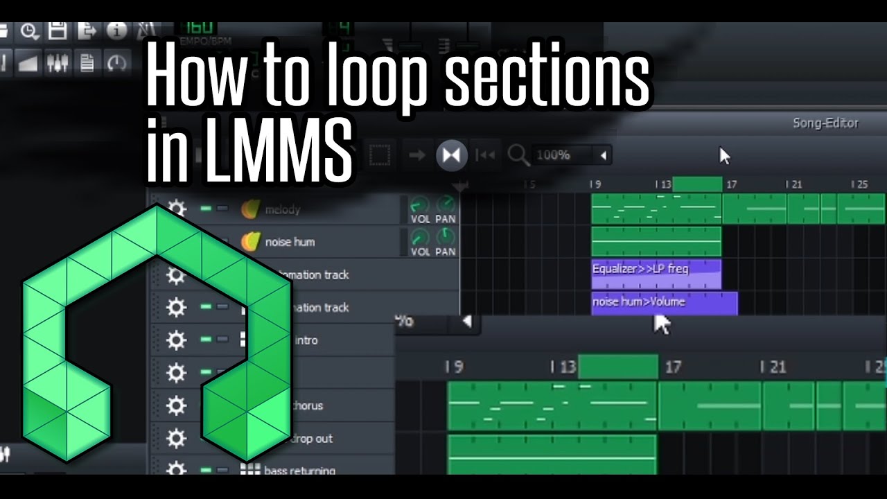 How to loop sections in LMMS (music production tip tutorial)
