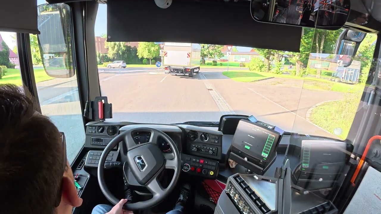 POV Linie 5 - Most Realistic Electric Bus Simulator – Ultra-Real Driving Experience😀🚍MAN Lion’s 12E