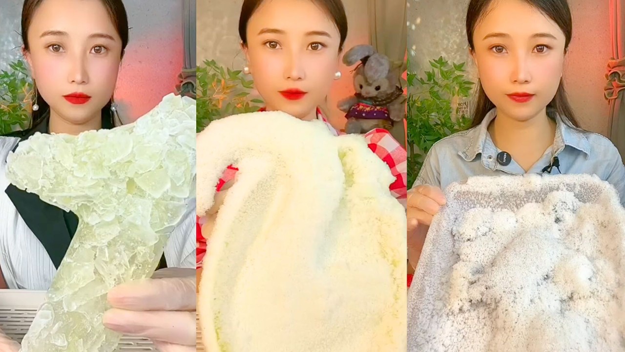 Homemade Chinese Ice Eating ASMR | Soft Frozen Desserts & Snow Ice Sounds #148