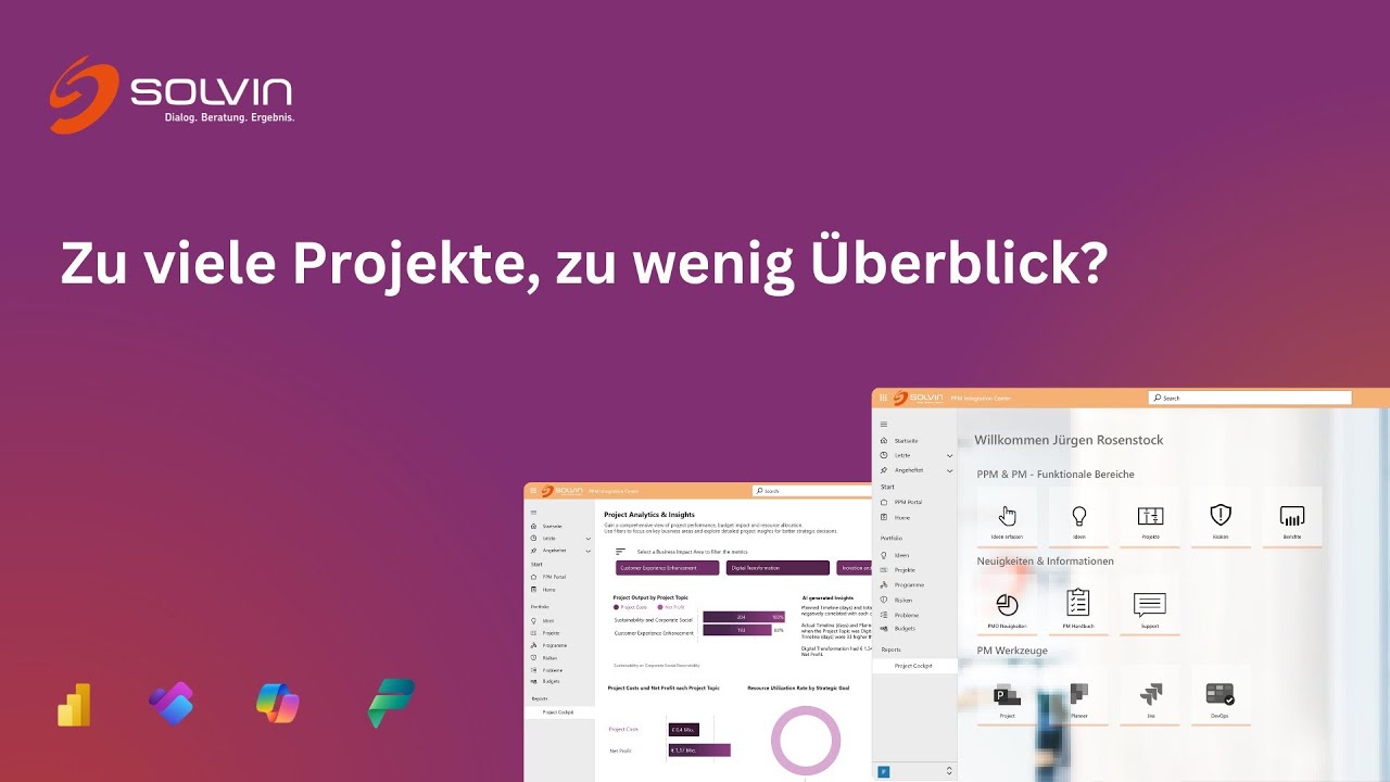 Zu viele Projekte, zu wenig Überblick? Zeit für ein neues PPM mit Microsoft Standards
