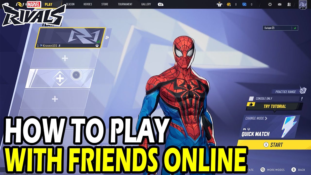 How to Play with Friends Online on Marvel Rivals