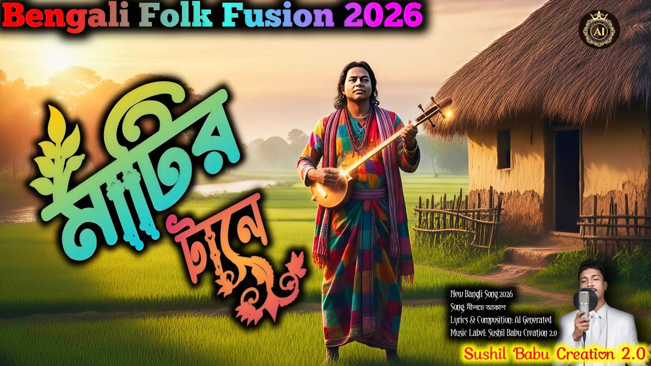 মাটির টানে | Matir Tane | New Bengali Folk Fusion 2026 | Sushil Babu Creation 2.0