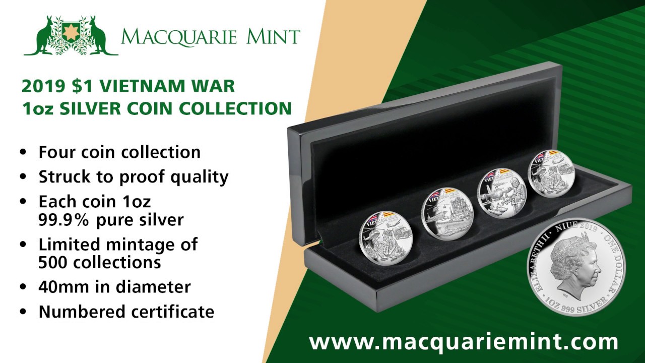 Now at Macquarie Mint: Vietnam War 2019 $1 Silver Proof 4-coin Set