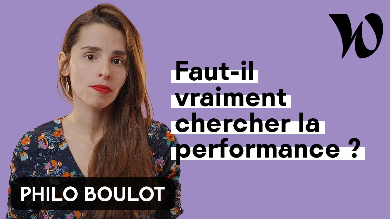 Faut-il vraiment chercher la performance au travail ? | Philo Boulot avec Céline Marty