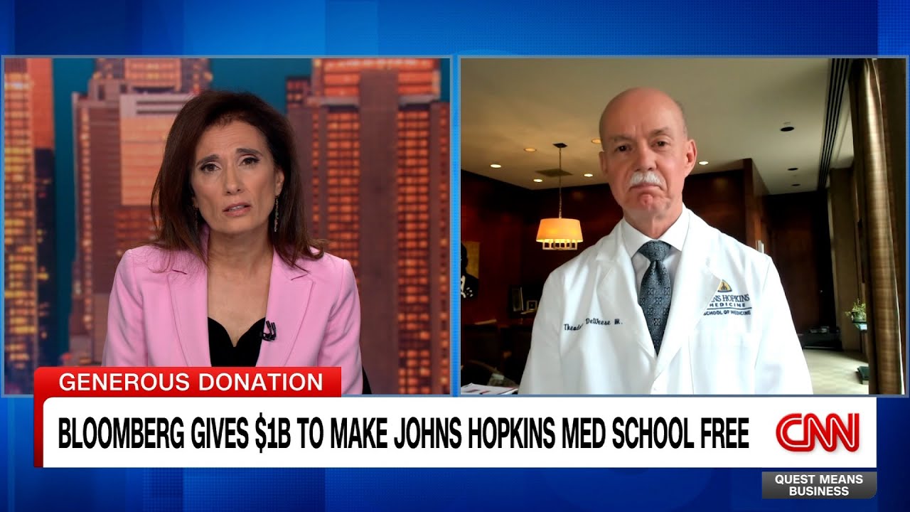 Johns Hopkins Medicine CEO on Bloomberg's $1 Billion Donation to Johns Hopkins Medical School
