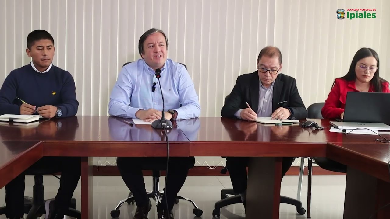 RUEDA DE PRENSA ALCALDE ENCARGADO ALCALDÍA DE IPIALES EDGAR ARMANDO ROSERO