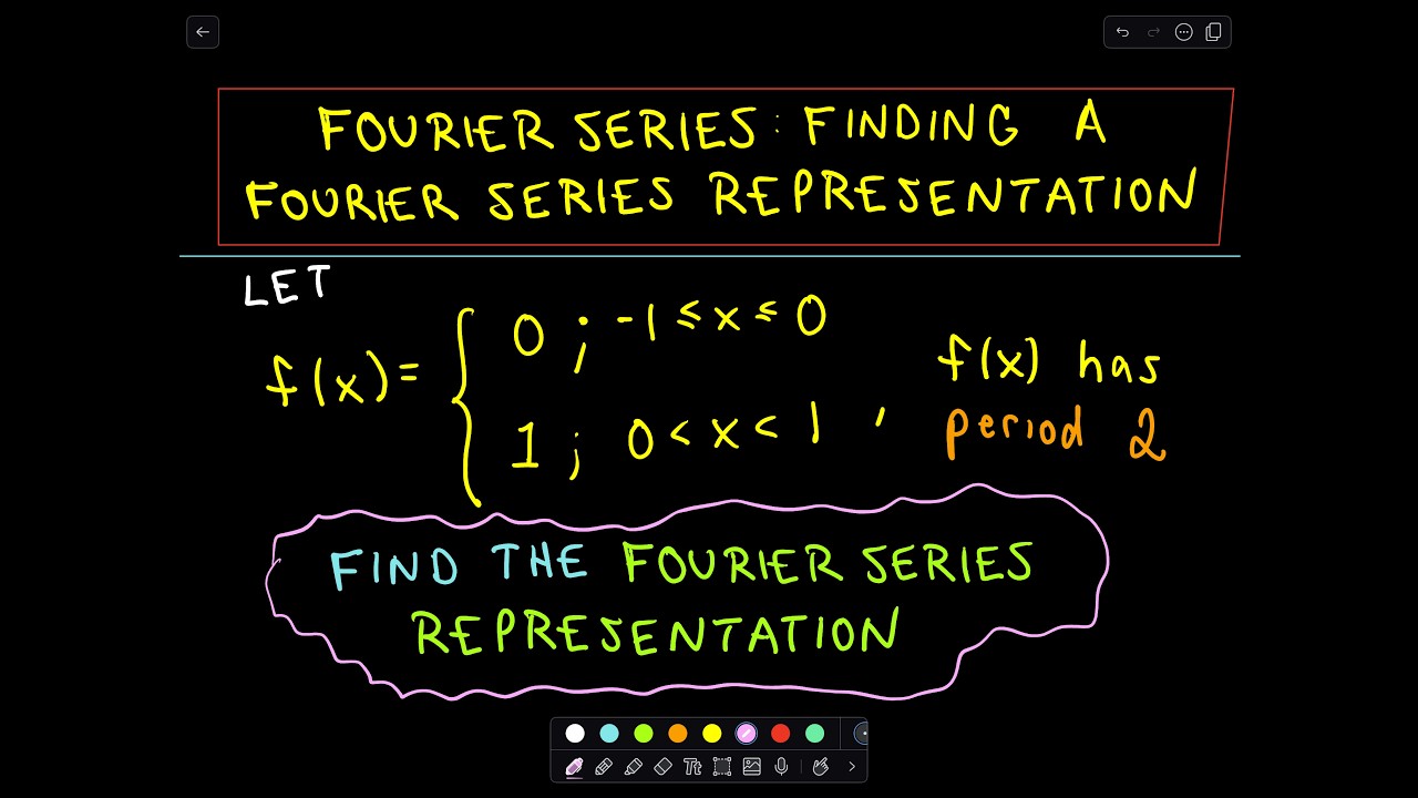 Fourier Series: Finding a Fourier Series Representation of a Function