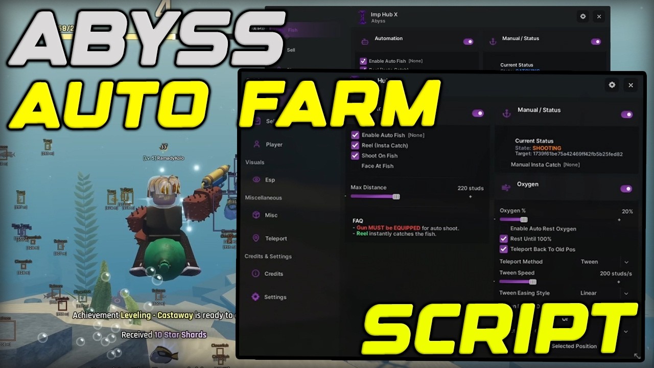 [🐟NEW] Abyss Script Gui Auto Farm, Instant Catch, Dupe Inventory - Roblox 2026