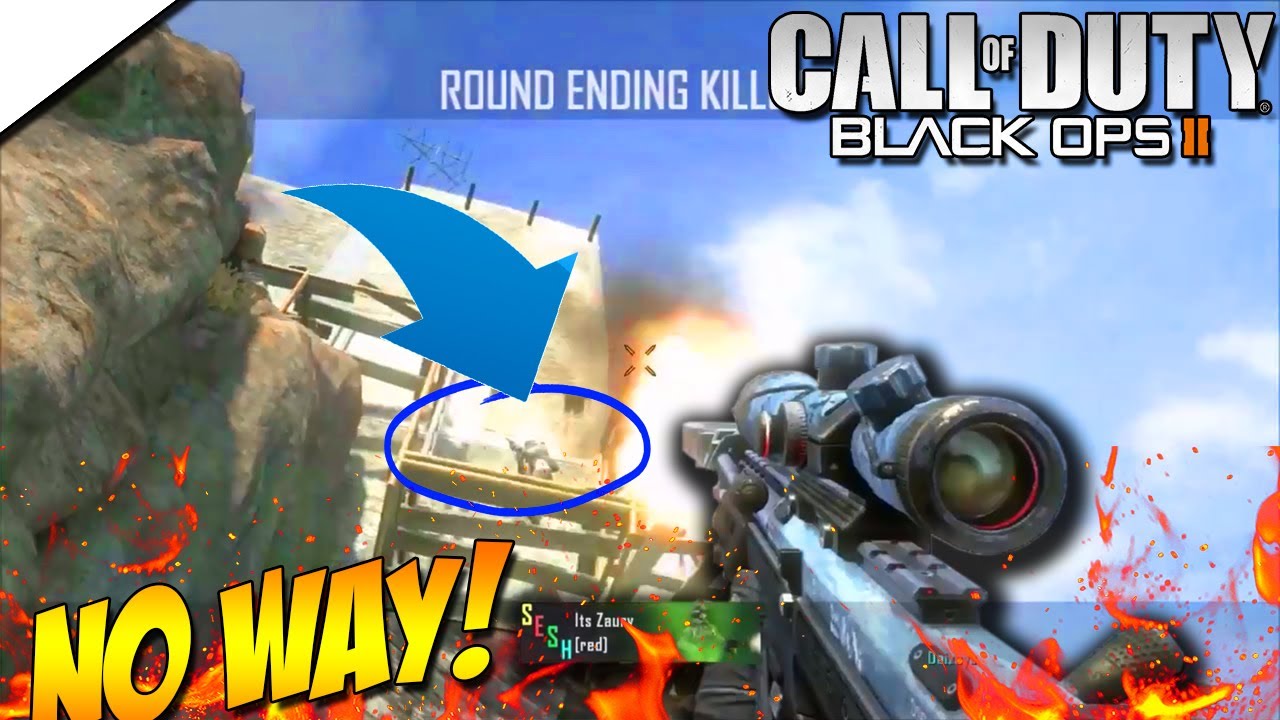 HE HIT AN INSANE YEMEN SUICIDE! (3 SHOTS!) - BO2 SnD Trickshotting!
