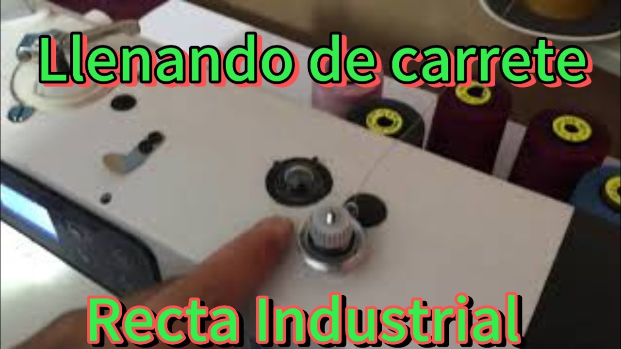 Llenado de carrete en máquina recta motor servo ahorrador