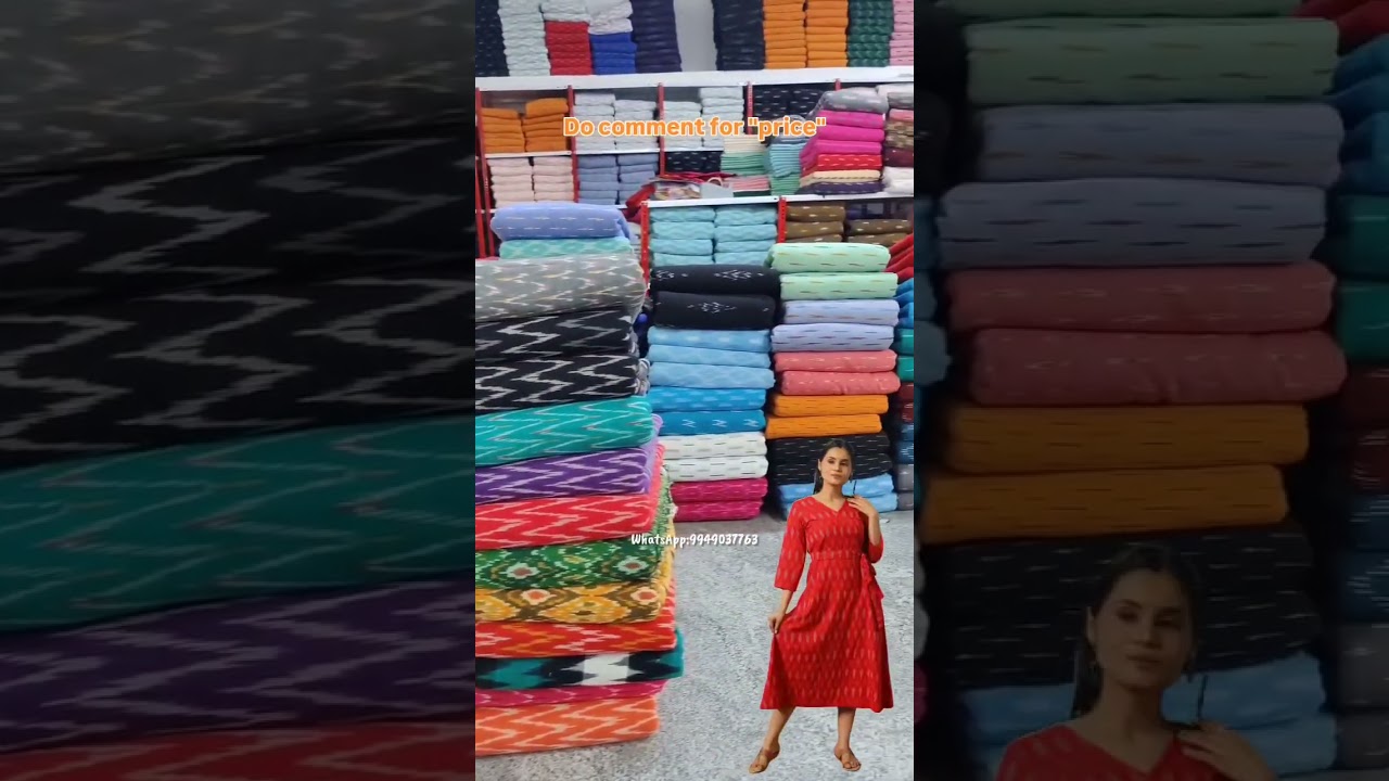 Pure Pochampally ikkat cotton running fabric || WhatsApp 9949037763 || Ikkath manufacturer #ikkat