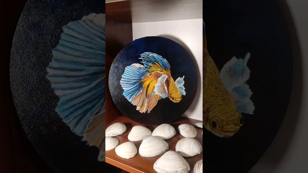 Betta splendens #art  #рисование  #художник #своими_руками  #лессировка #drawing  #acrilyc