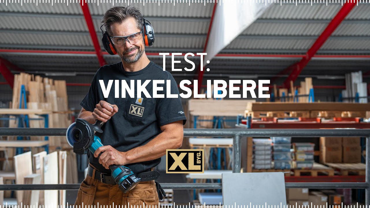 Fire vinkelslibere i test med Jacob Carlsson og XL-BYG