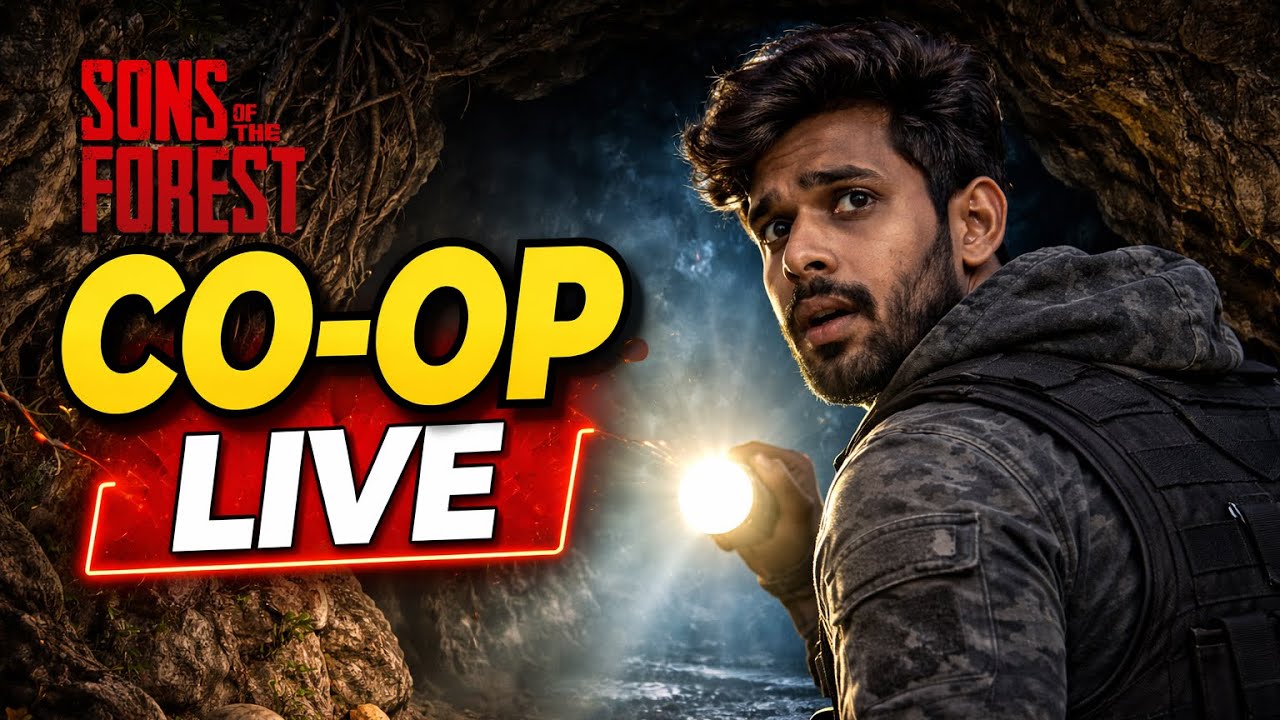 Sons of the Forest COOP LIVE | Finding the Shovel & Breather (Cave Mission)