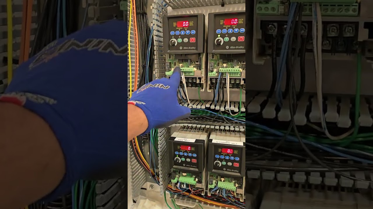 VFD Control Cabinet #electrician #101 #automation #control #power #retro 