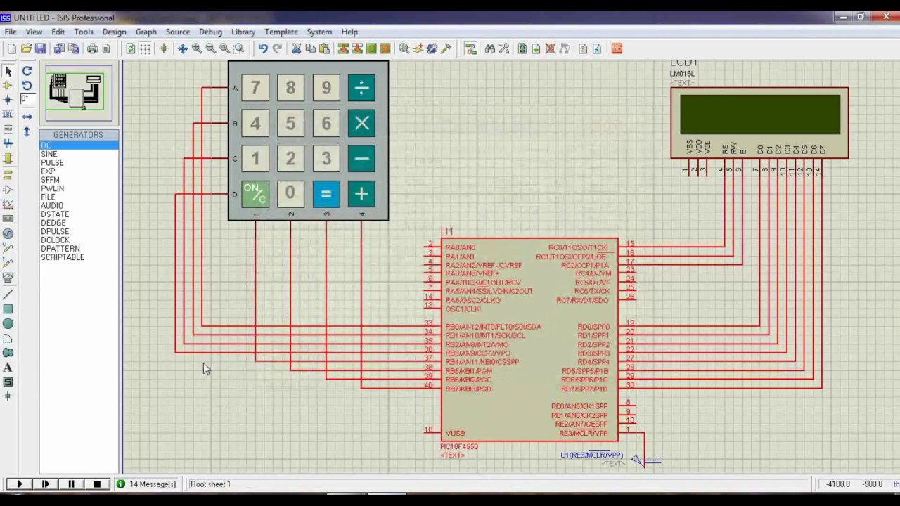 KEYPAD INTERFACING WITH PIC18F4550