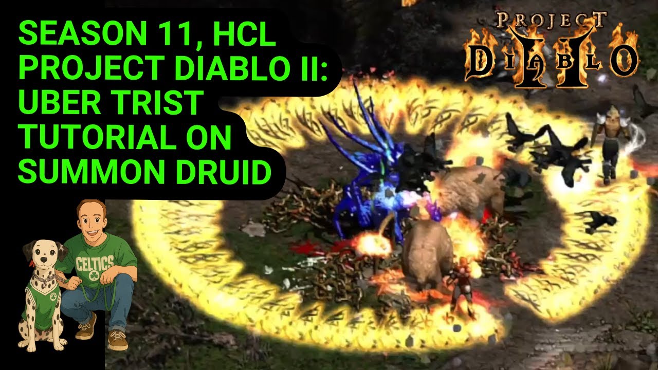 Farm infinite HRs with Summon Druid in Uber Trist | Project Diablo II: Season 11 | Hardcore