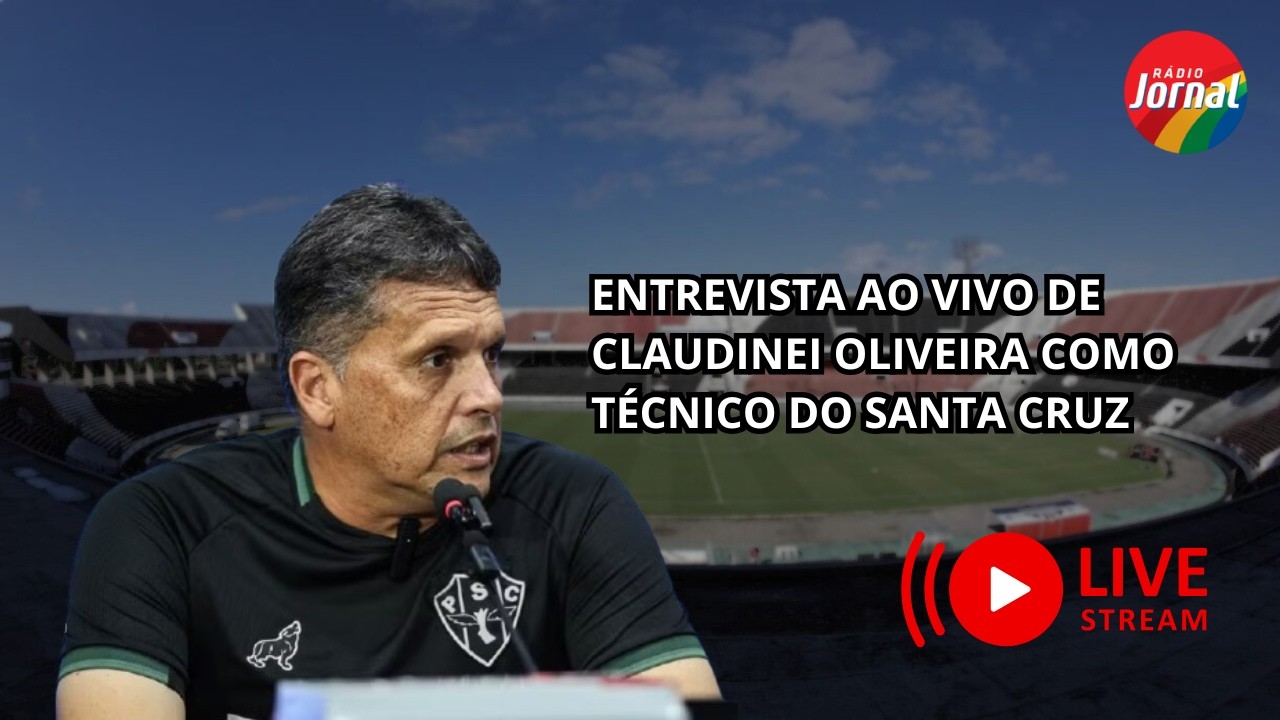 Coletiva de imprensa AO VIVO de Claudinei Oliveira, novo técnico do Santa Cruz