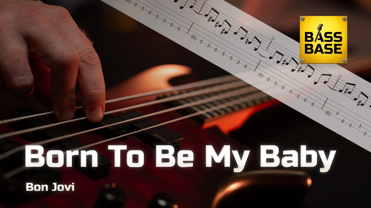 Bon Jovi - Born To Be My Baby - Bass cover with tabs