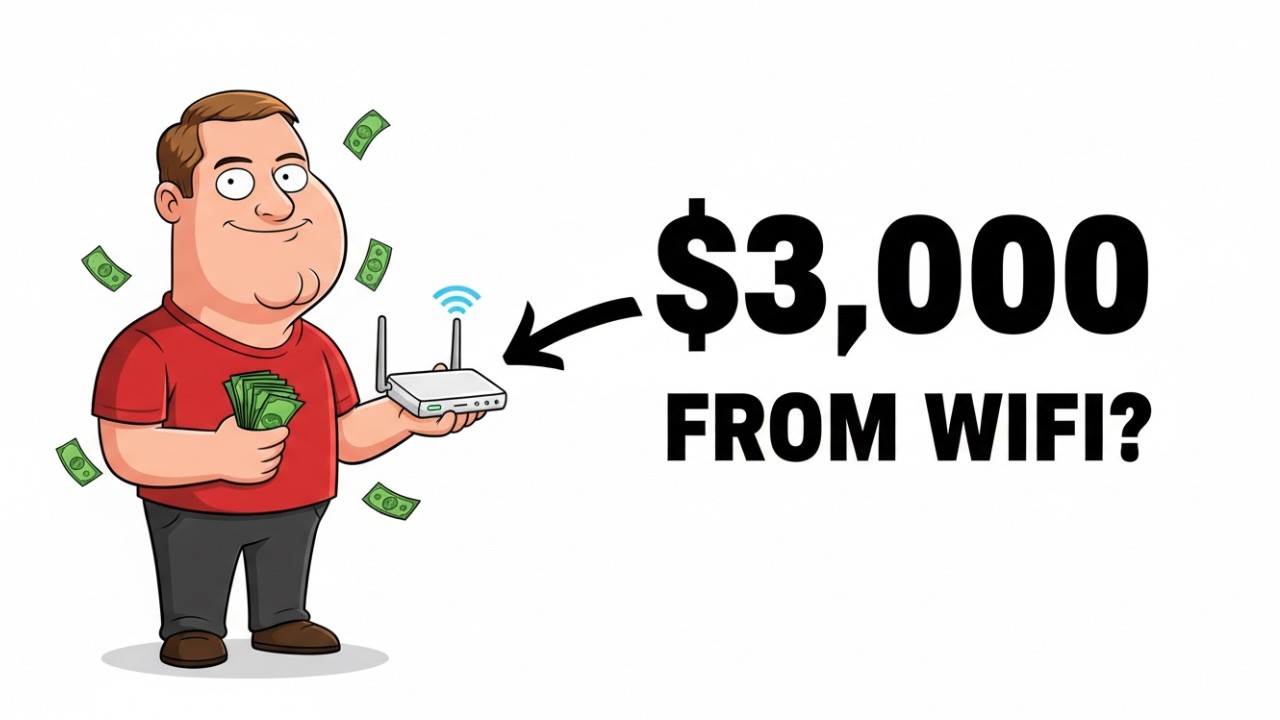 He Makes $3,000/Month Renting His WiFi… Is This Even Legal?